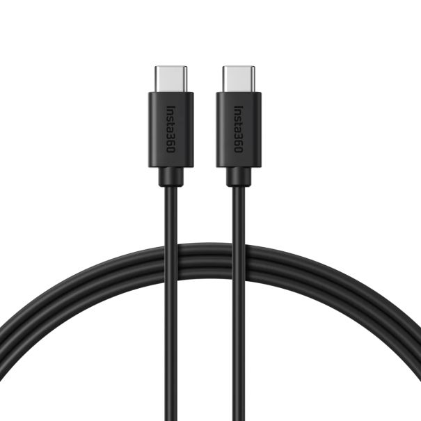Insta 360 - Cavo USB C da 50 cm, vista ravvicinata dei 2 connettori