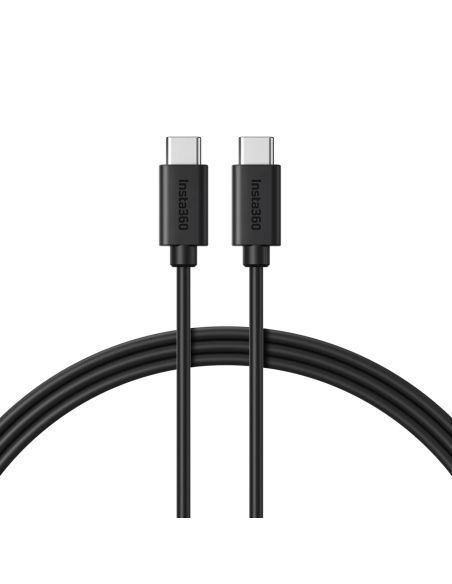 Insta 360 - Cavo USB C da 50 cm, vista ravvicinata dei 2 connettori