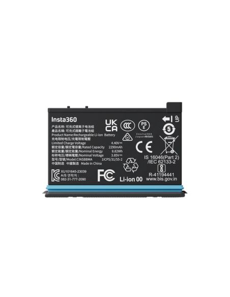 Insta 360 - Batterie für X4, von vorne gesehen