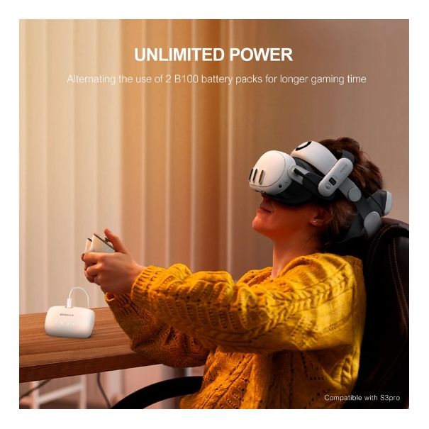 BoboVR - Batteria B100 in situ