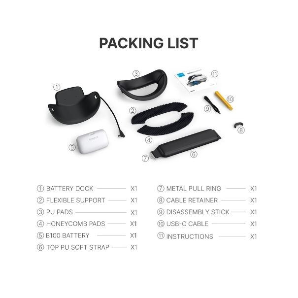 Pico 4 Ultra cinturino per batteria B100 - prodotti inclusi