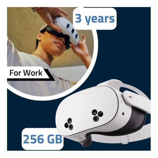 Meta Quest 3S 256GB bundle + 3 years of HMS for Work