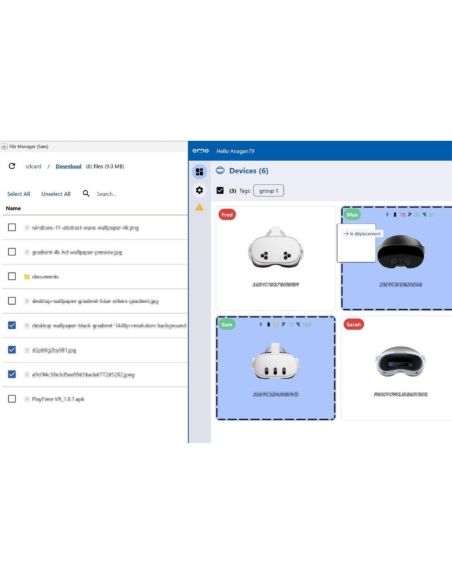 EmaXR onglet file manager