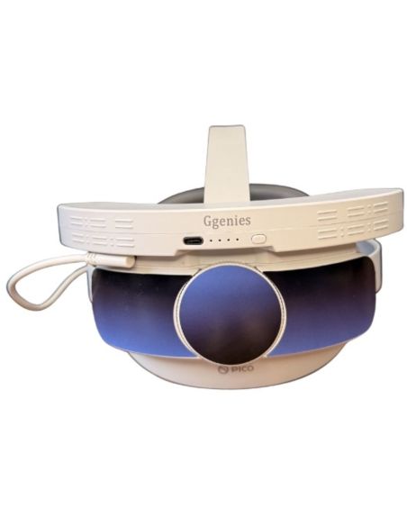 Ggenies - VR Ultimate Power Bank sur casque de dos