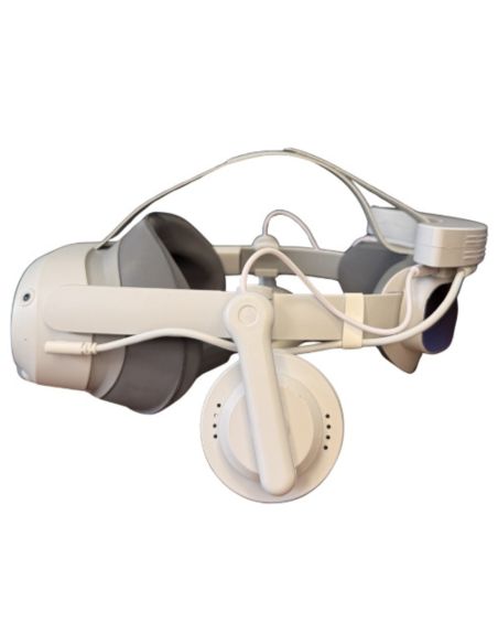 Ggenies - VR Ultimate Audio Kit on the headset, left side