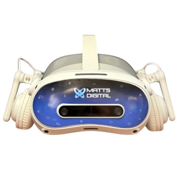 Ggenies - Ultimate VR Audio Kit on the headset, front view