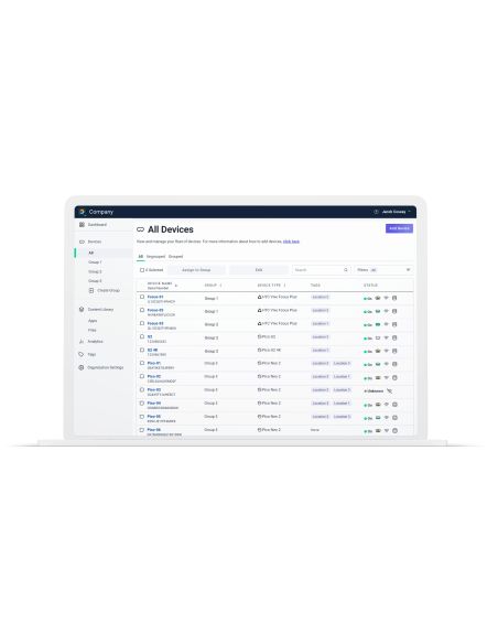 ArborXR Starter - pannello di controllo