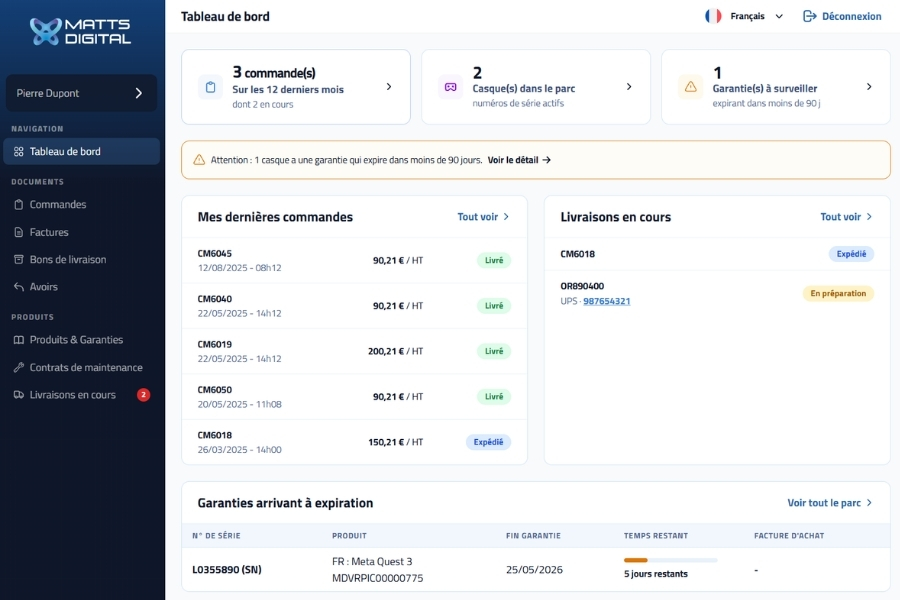 Extranet Matts Digital