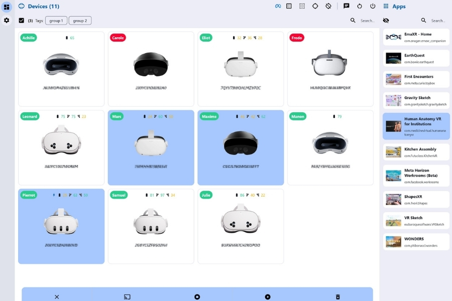 Interface EmaXR