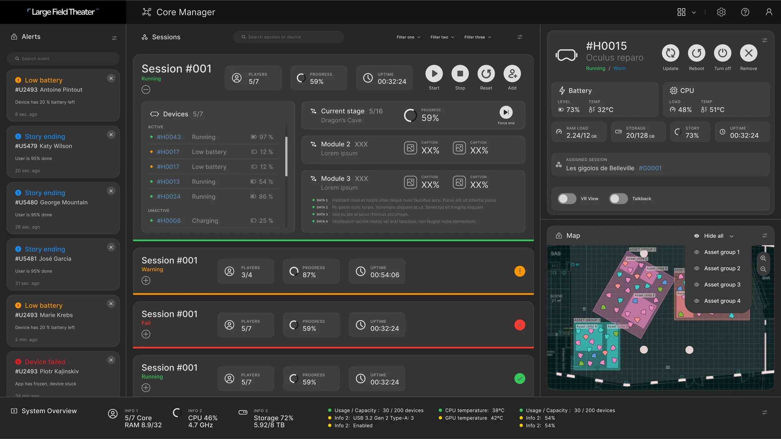LFT: gestor de interfaz central