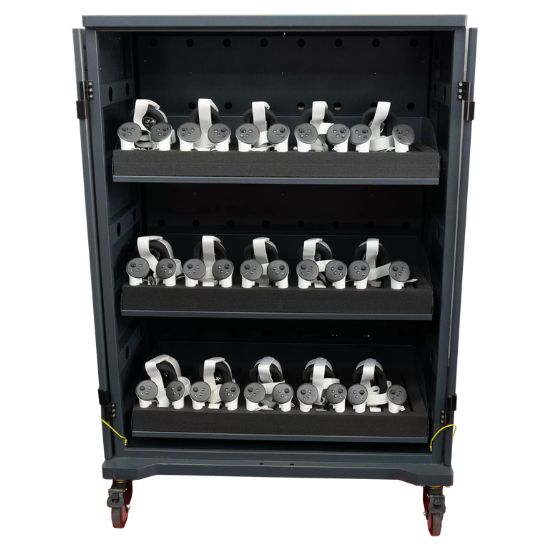 VR Charging Cart avec Meta Quest 3