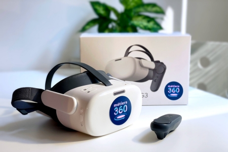 Visore VR personalizzato Métiers360