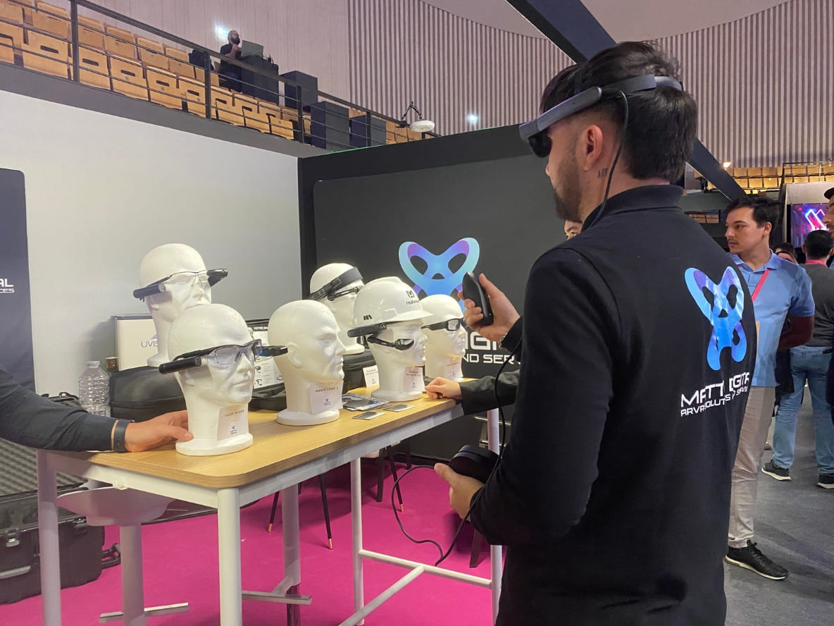 Occhiali AR laterali